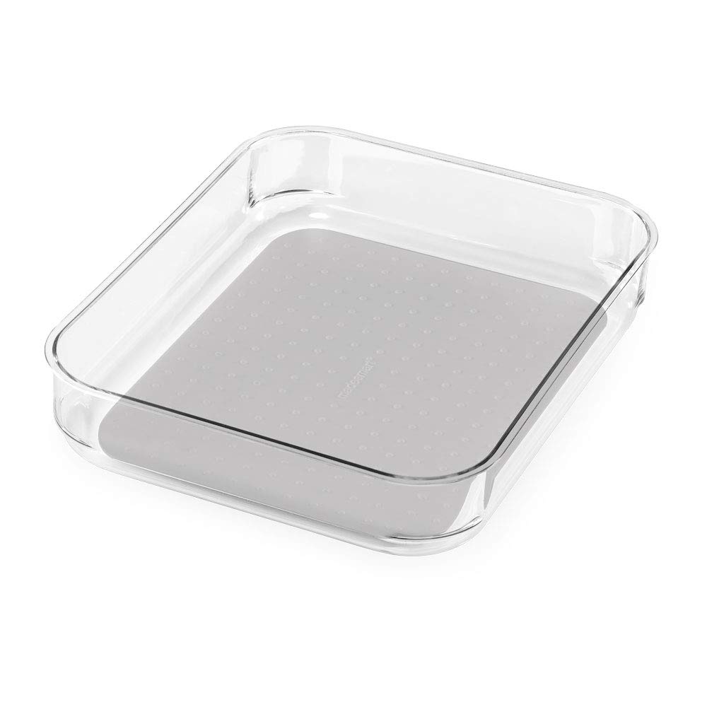 MadeSmart Clear Soft Grip Bin - Light Grey, BPA Free