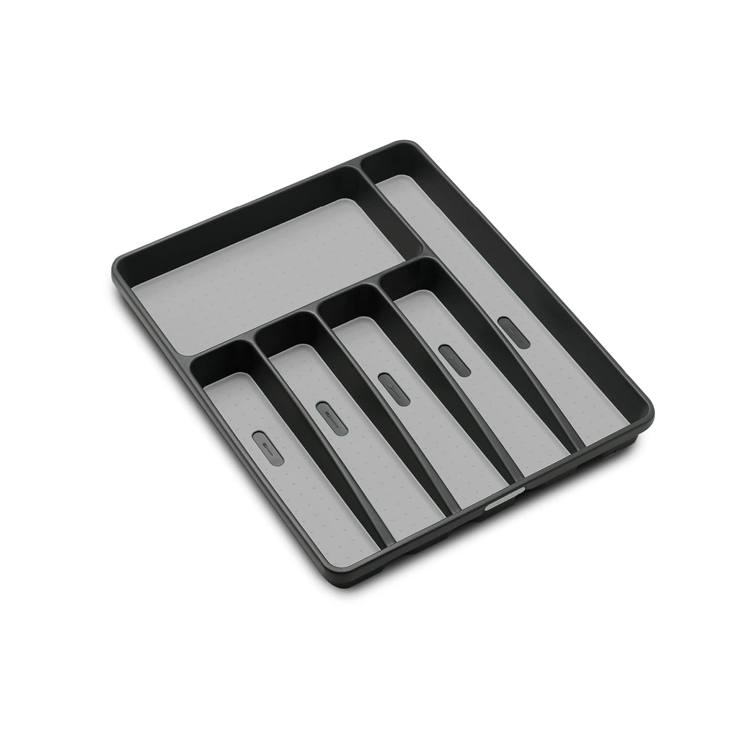Classic Large Silverware Tray with 6 Compartments | BPA-Free | Non-Slip Feet | Kitchen Drawer Organizer