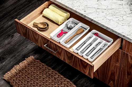 Madesmart Premium Antimicrobial Mini Utensil Organizer for Kitchen Drawers