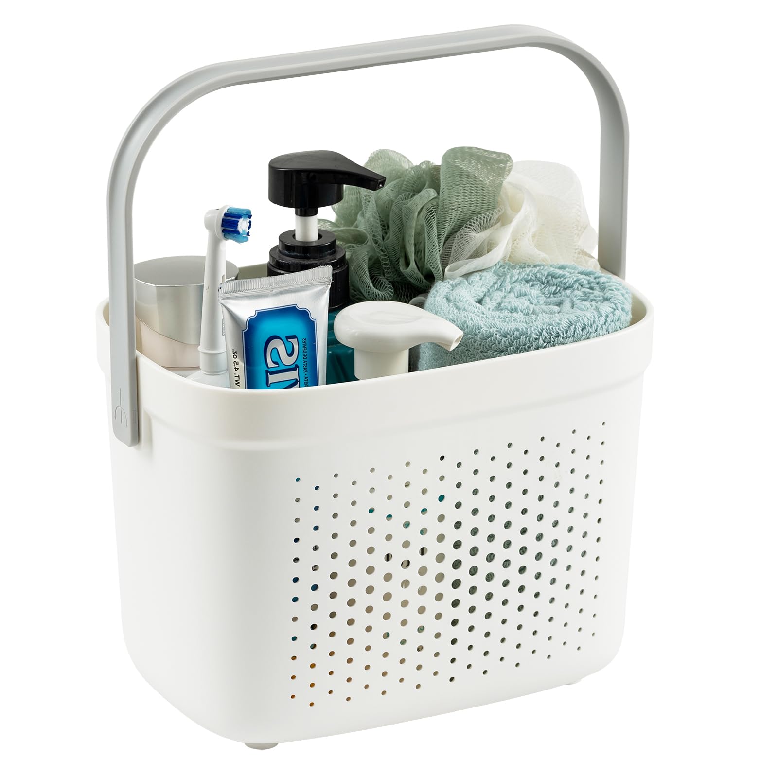 Madesmart 2 Compartment Soft Grip Shower Tote