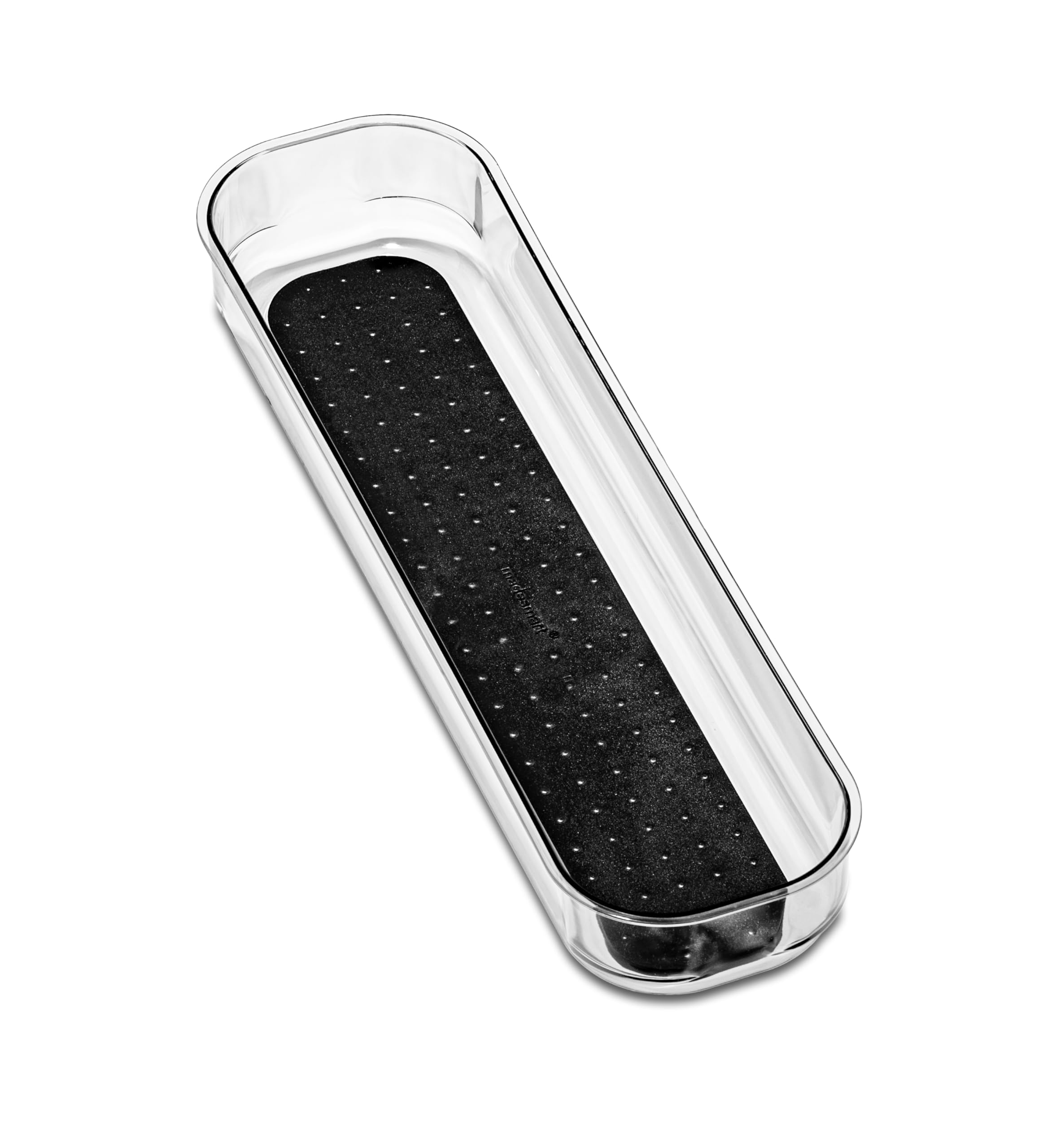 Madesmart 14x4 Clear/Carbon Bin